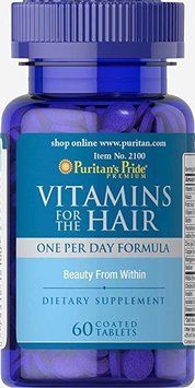 Puritan's Pride VITAMINS for the HAIR 60 Tablets 447309 фото
