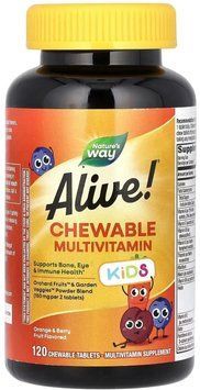 Nature's Way Alive! Children's Chewable Multivitamin - 120 Tablets Orange and Berry 1453418 фото