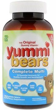 Hero Nutritional Products Yummi Bears Мультивітамінний комплекс для дітей 200 мармеладних ведмедиків 1117855 фото
