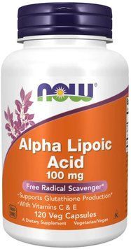 Now Foods Alpha Lipoic Acid 100mg - 120 Veg Capsules 1454330 фото