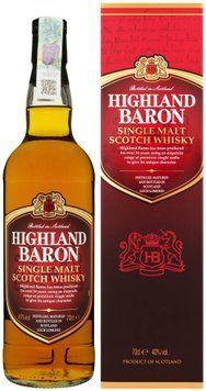 Віскі Highland Baron Single Malt Scotch 40% 0.7 л у коробці (FSH_5016840212218) 1359473 фото