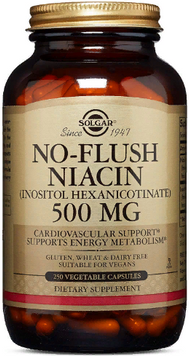 Solgar Niacin 500 mg Солгар Ніацин 250 капсул 842336 фото
