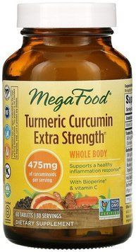 MegaFood Turmeric strength for whole body Сила куркумы для всего организма 60 таблеток 897036 фото