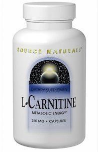 Source Naturals L-Carnitine, 250 mg, 60 Caps L-Карнітін 417268 фото