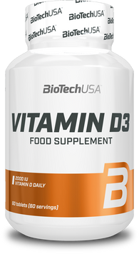 BioTechUSA Vitamin D3 60 Tablets 689943 фото