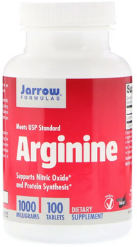 Jarrow Formulas Arginine 1000 mg 100 Tabs (JRW-15036) 587362 фото