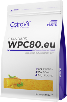 Протеин OstroVit Standard WPC80.eu 900 g /30 servings/ Biscuit Cake 392016 фото