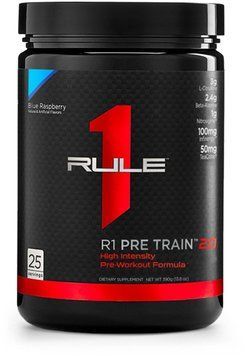 Rule One Proteins R1 Pre Train 2.0 390 g /25 servings/ Blue Raspberry 469054 фото
