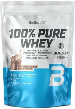 BiotechUSA 100% Pure Whey 400 g Cookies & Cream 1478837 фото