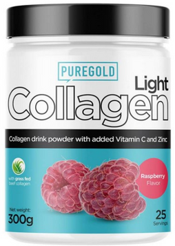 Pure Gold Collagen Light 300 g / 25 servings / Raspberry 1135860 фото