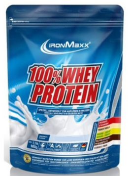 IronMaxx 100% Whey Protein 500 g / 10 servings / Banana cream 1136635 фото