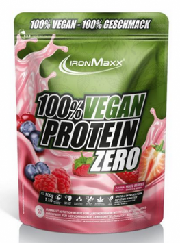 IronMaxx 100 % Vegan Protein Zero 500 g /16 servings/ Berries 872106 фото