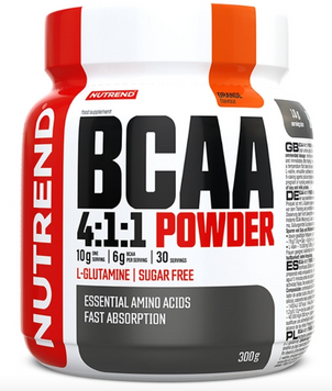 Амінокислота для спорту Nutrend BCAA 4:1:1 Powder 300 g / 30 servings / orange 1101846 фото