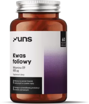 UNS Vitamins Kwas Foliowy Фолиевая кислота 60 растительных капсул 1042912 фото