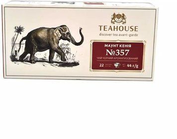Чай Teahouse №357 Маунт Кения черный ароматизированный 22х2 г (4820209845808) 1370351 фото