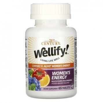 21st Century Wellify Women's Energy Мультивітаміни для жінок 65 таблеток 1117424 фото