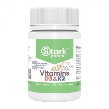 Stark Pharm Vitamin D3 & K2 - 120 tabs 1470713 фото
