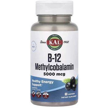 KAL B-12 Methylcobalamin 5000mcg - 60 lozenges 1460988 фото