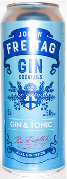 Слабоалкогольный напиток Johan Freitag GIN & TONIC 5 % 0.5 л (PLK4750142005741) 1242154 фото