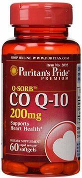 Puritan's Pride Q-SORB Co Q-10 200 mg 60 Softgels 447316 фото