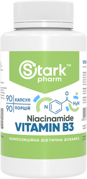 Stark Pharm Niacinamide Vitamin B3 500mg - 90 caps 1457997 фото