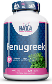 Haya Labs Fenugreek 600 мг Пажитник 120 таблеток 1051919 фото