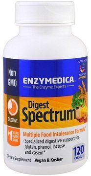 Enzymedica Digest Spectrum Ферменти від харчової непереносимості для веганів 120 капсул 883868 фото