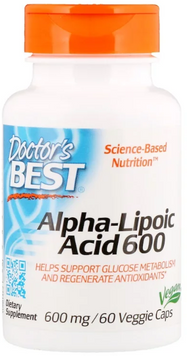 Doctor's Best Best Alpha-Lipoic Acid 600 mg 60 Caps (DRB-00133) 585174 фото