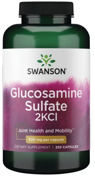 Swanson Glucosamine Sulfate 2KCI Сульфат глюкозамина 500 мг 250 капсул 1107229 фото