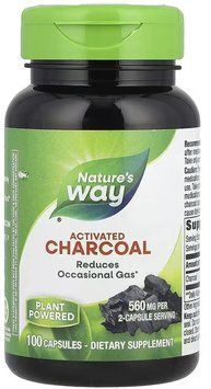 Nature's Way Activated Charcoal - 100 Capsules 1453420 фото