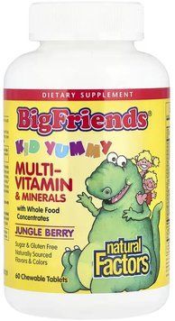 Natural Factors BigFriends Chewable Multivitamin & Minerals - 60 Tablets 1455971 фото