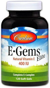Carlson Labs E-Gems Elite 400 IU 120 Soft Gels Вітамін Е Еліт 532773 фото