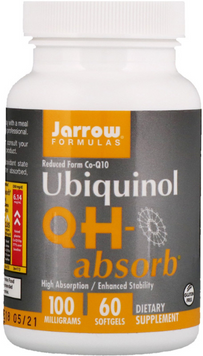 Jarrow Formulas Ubiquinol QH-Absorb 100 mg 60 Softgels (JRW-06019) 587363 фото