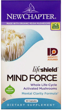 Травы для улучшения памяти New Chapter LifeShield, Mind Force 60 Capsules (NC0241) 687761 фото