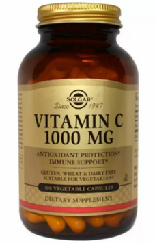 Solgar Vitamin C 1000 mg Солгар Вітамін С 100 капсул 836763 фото