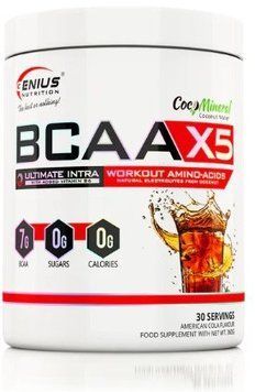 Аминокислота для спорта Genius Nutrition BCAA-X5 360 g / 30 servings / Cola 999670 фото