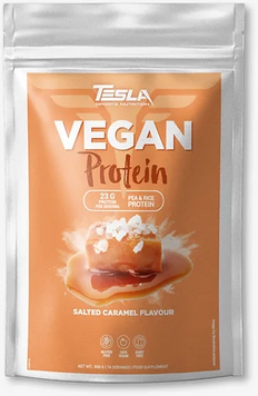 Протеин Tesla Nutrition Vegan Protein 500g / 16 servings / Salted Caramel 1032119 фото