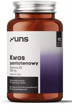UNS Vitamins Kwas Pantotenowy Пантотеновая кислота 90 растительных капсул 1042913 фото