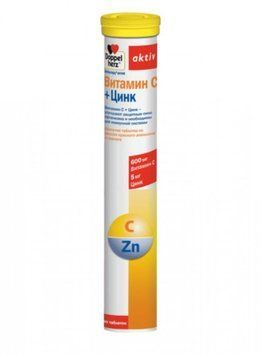 Doppelherz Activ Vitamin C + Zinc, 15 Effervescent Tablet (DOP-52913) 659063 фото
