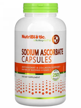 Nutribiotic Sodium Ascorbate Буферизований вітамін С 250 капсул 1301108 фото