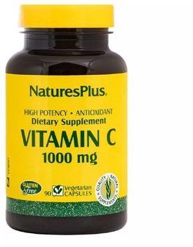Natures Plus Vitamin C 1000 mg, 90 Vegetarian Capsules 768059 фото