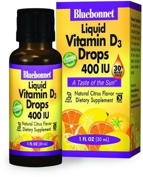 Bluebonnet Nutrition Liquid Vitamin D3, 400 IU, Natural Citrus Flavor, 30 ml (BLB0372) 659810 фото