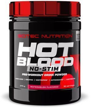 Енергетик Scitec Nutrition Hot Blood No-Stim 375 g/30 servings/watermelon 998765 фото