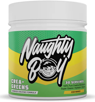 Креатин Naughty Boy Crea-Greens 270 g / 30 servings / Iced Mango 1183013 фото