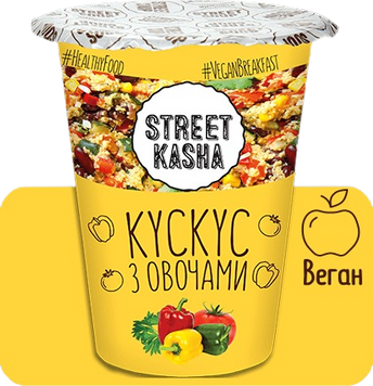 Кускус с овощами Street Kasha 50 г стакан (4820201770214) 1016414 фото
