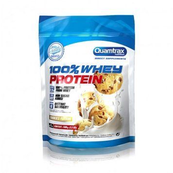 Протеин Quamtrax 100% Whey Protein 500 g /16 servings/ Cookies 721474 фото