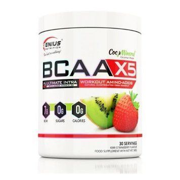Амінокислота для спорту Genius Nutrition BCAA-X5 360 g / 30 servings / Kiwi-strawberry 999669 фото
