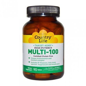 Country Life Multi-100 90 tabs Мультівітаміни для дорослих 488798 фото