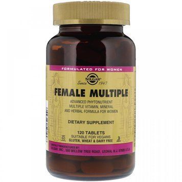 Solgar Female Multiple 120 tabs Витамины для женщин 523556 фото