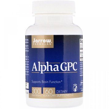 Jarrow Formulas Alpha GPC 300 mg 60 Veggie Caps Альфа GPC 534488 фото